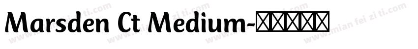 Marsden Ct Medium字体转换